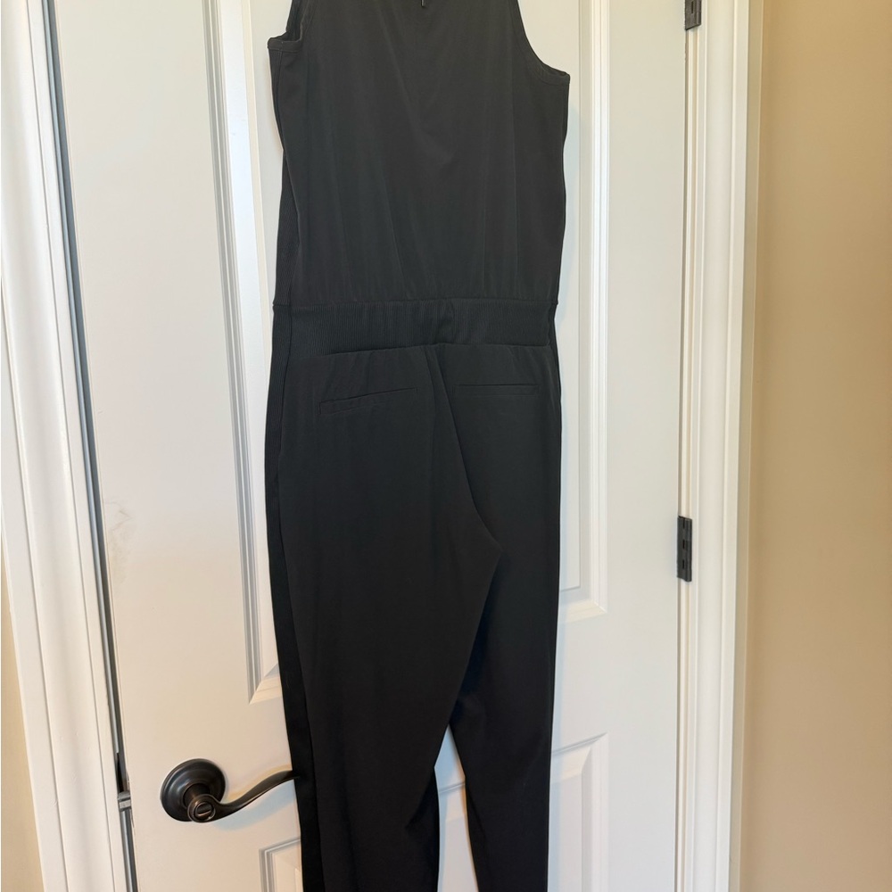 Athleta Brooklyn Black Sleeveless Jumpsuit